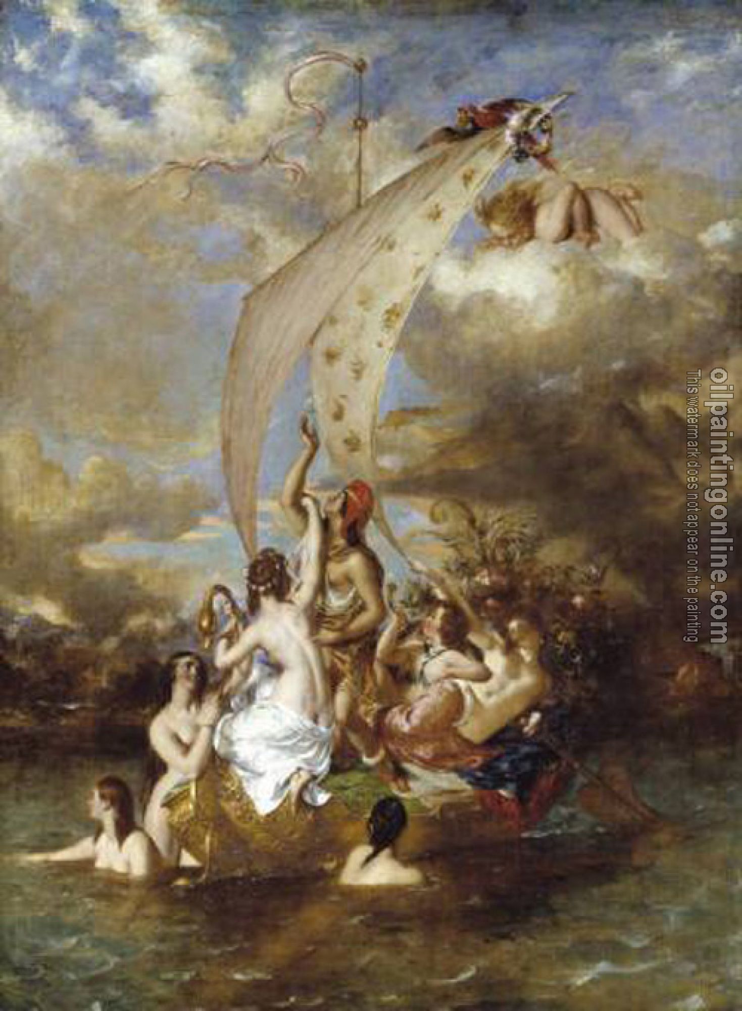 William Etty - Youth at the Prow Pleasure at the Helm
